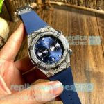 Copy Hublot Watches Classic Fusion Blue Dial Diamond Bezel 